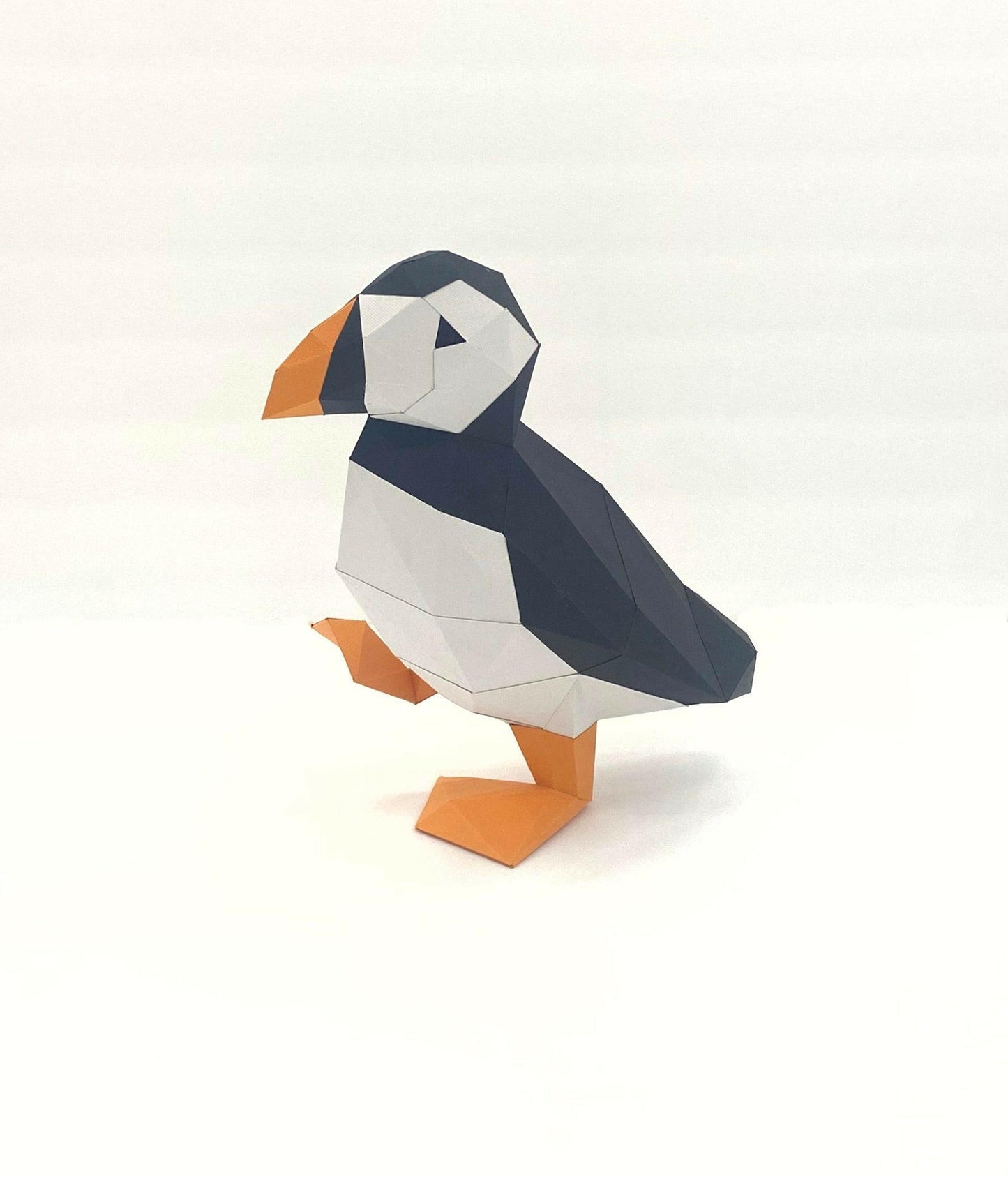 Puffin - papercraft kit low-poly style