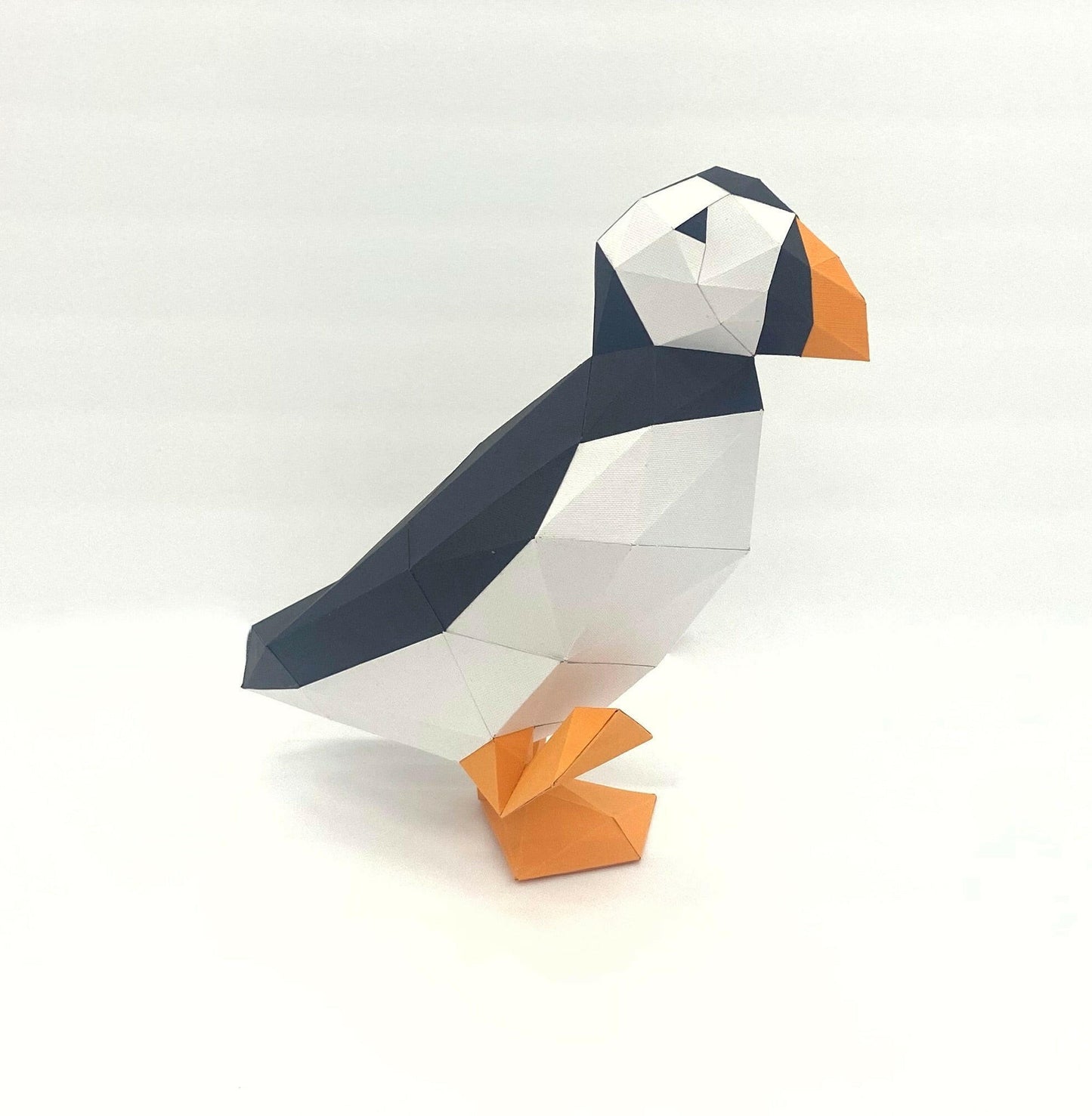 Puffin - papercraft kit low-poly style