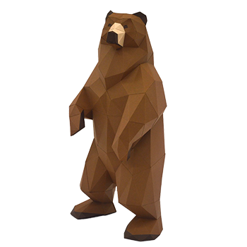 Brown Bear POLY PAPER CRAFT