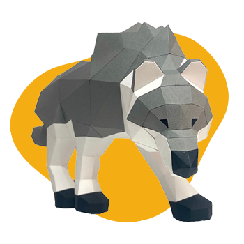 Wolf Hunting POLY PAPER CRAFT