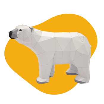 Polar Bear POLY PAPER CRAFT