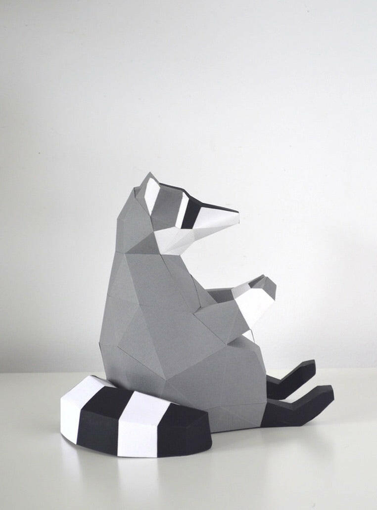 Raccoon POLY PAPER CRAFT